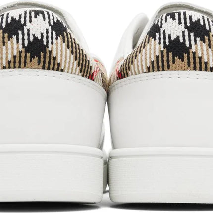 Men’s Burberry Men’s White Leather White Sneakers