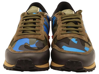 Men's Valentino Camo Rock Runners Multicolor Sneakers