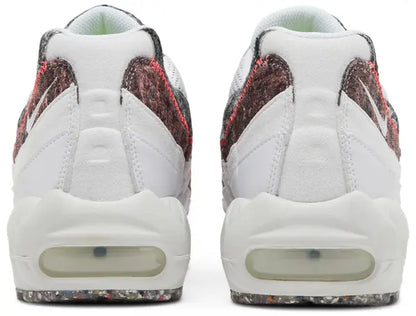Men's Nike Air Max 95 Recycled Wool Pack - White Bright Crimson Shoes