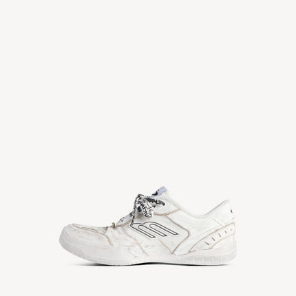 Men' Balenciaga Hamptons Worn-out Trainers White Sneaker