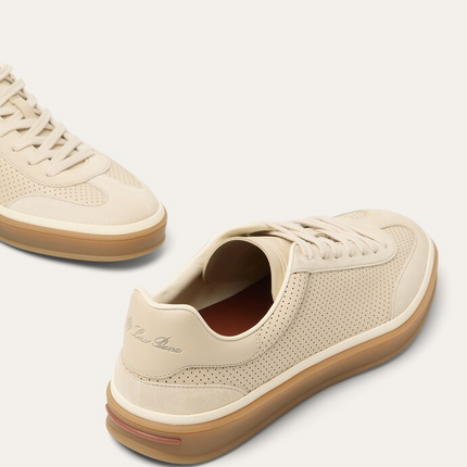 Men's Loro Piana Tennis Walk Pearl Powder Sneakers