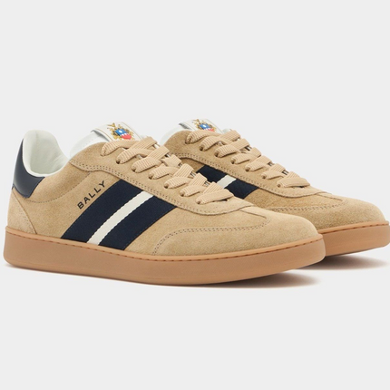 Men's Bally Retro Crest Brown Sneaker