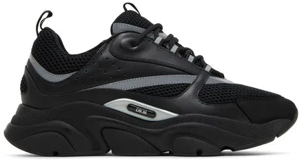 Men's Dior B22 Black Reflective Sneakers