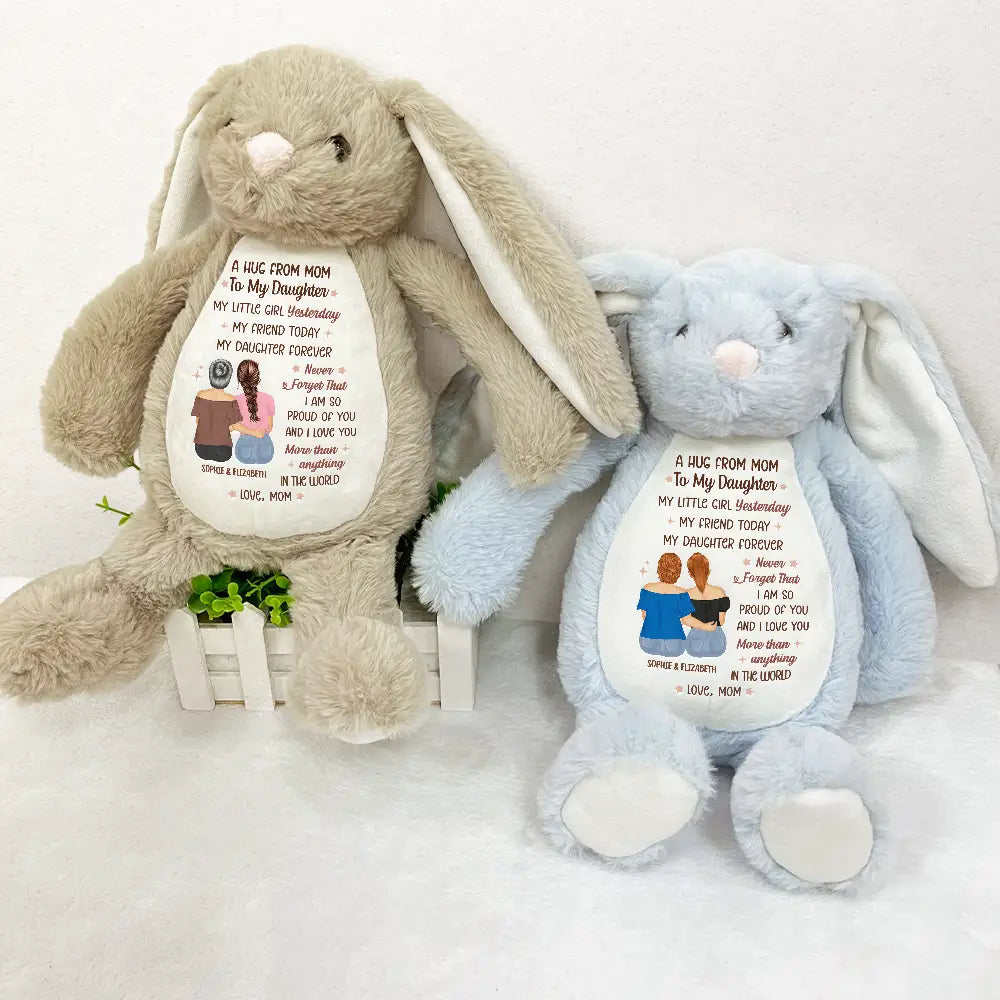 A Hug From Mom - Personalized Soft Toy Bunny