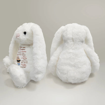 A Hug From Mom - Personalized Soft Toy Bunny