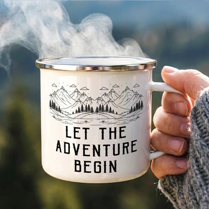 Adventure Partners For Life - Personalized Enamel Mug