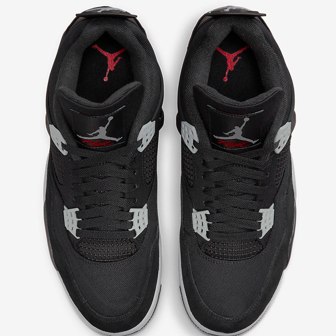 Men's Air Jordan 4  'Black and Light Steel' Shoes