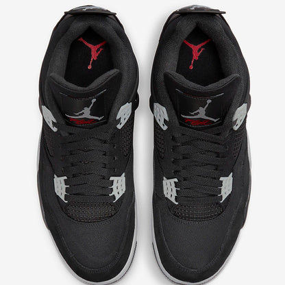 Men's Air Jordan 4  'Black and Light Steel' Shoes