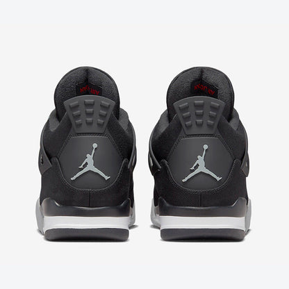 Men's Air Jordan 4  'Black and Light Steel' Shoes