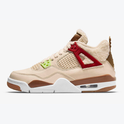 Men's Air Jordan 4 'Sail University Red' Shoes