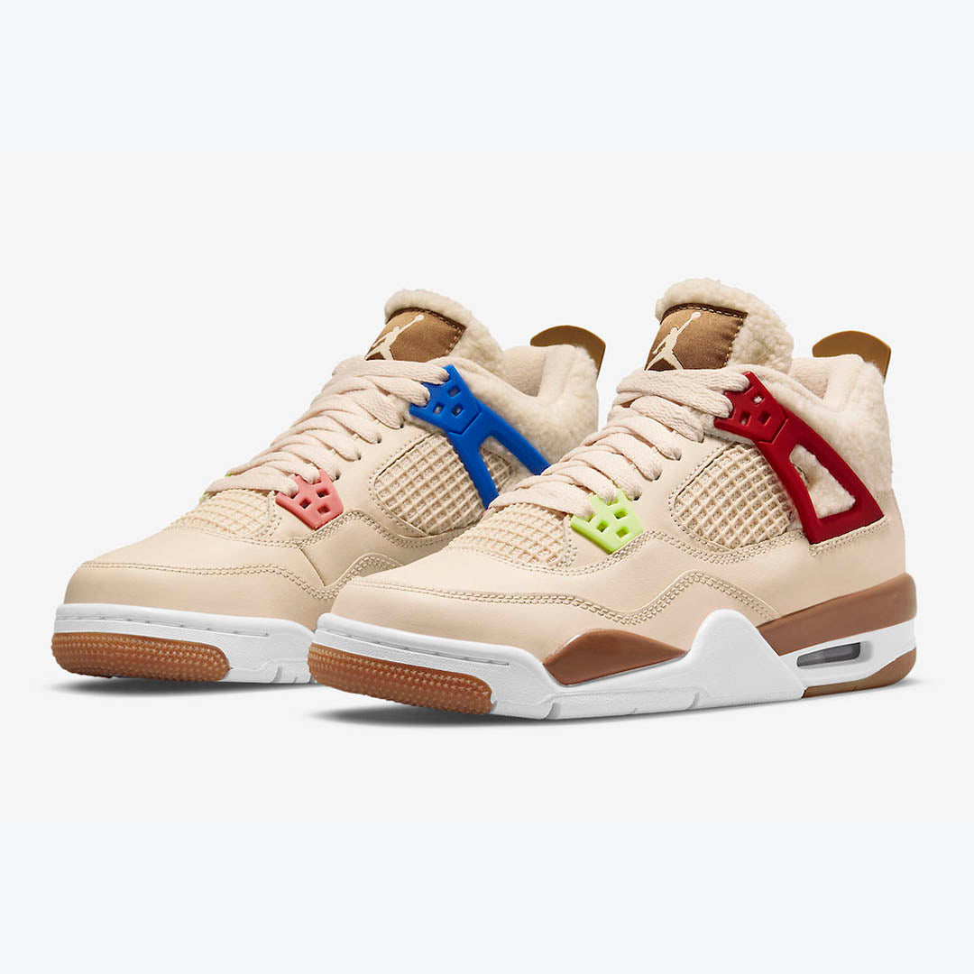 Men's Air Jordan 4 'Sail University Red' Shoes