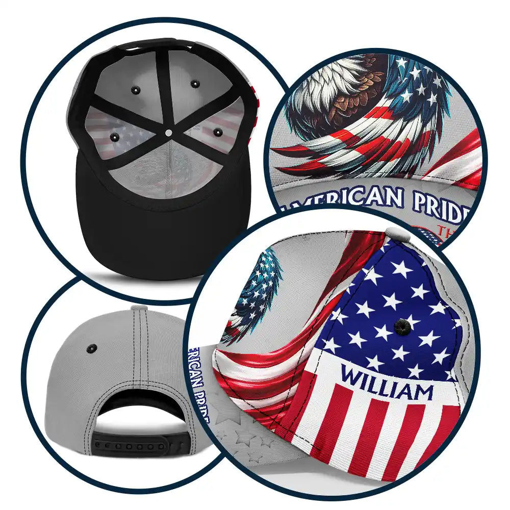 America 250th Anniversary US Pride Patriotic Eagle - Personalized Classic Cap
