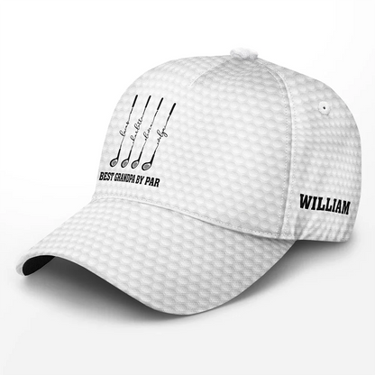 Best Dad Grandpa By Par Golf Clubs - Personalized Classic Cap