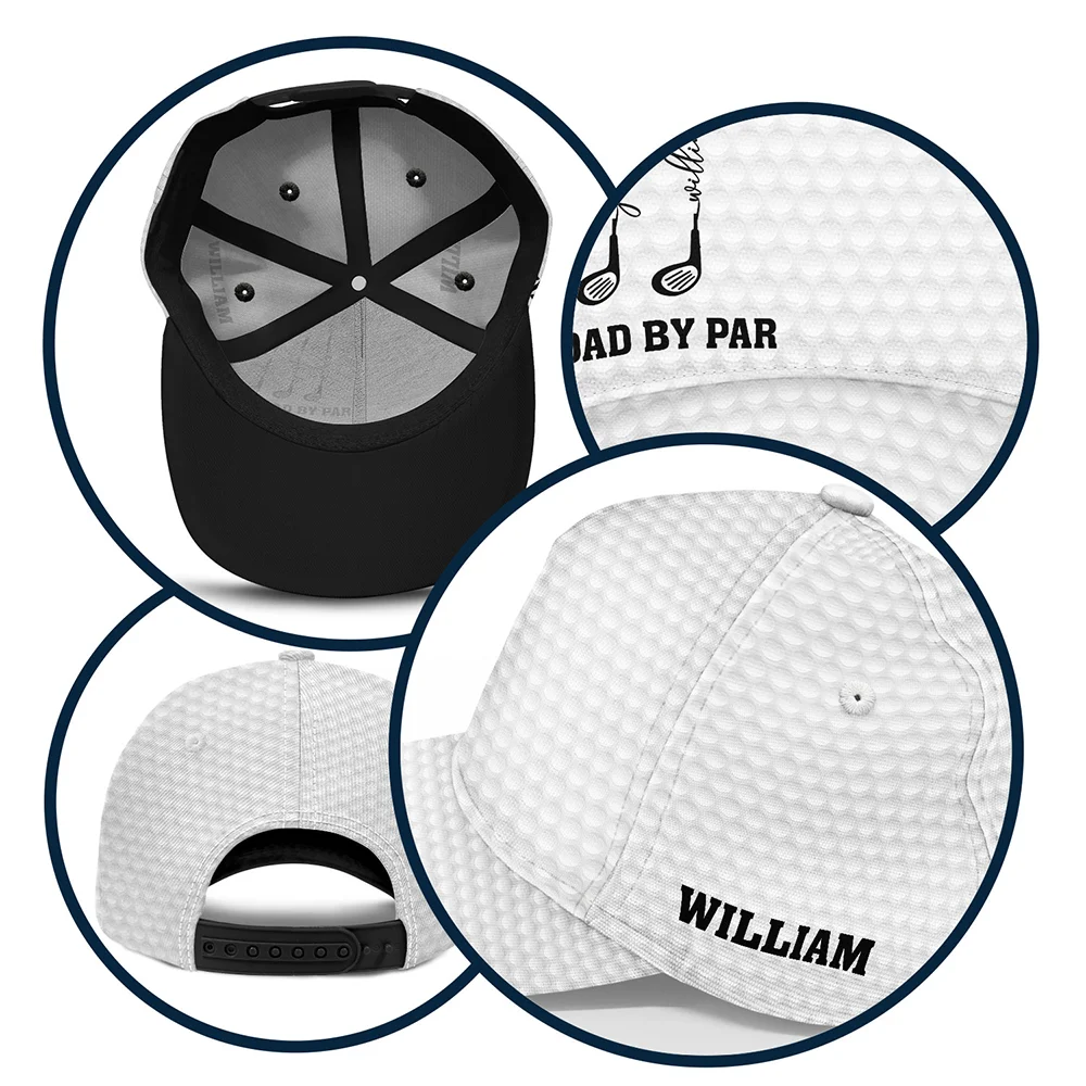 Best Dad Grandpa By Par Golf Clubs - Personalized Classic Cap