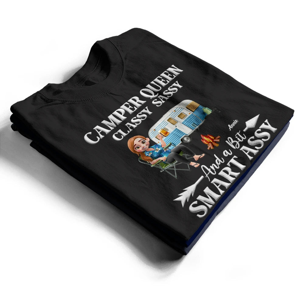 Camper Queen Classy Sassy - Personalized T Shirt