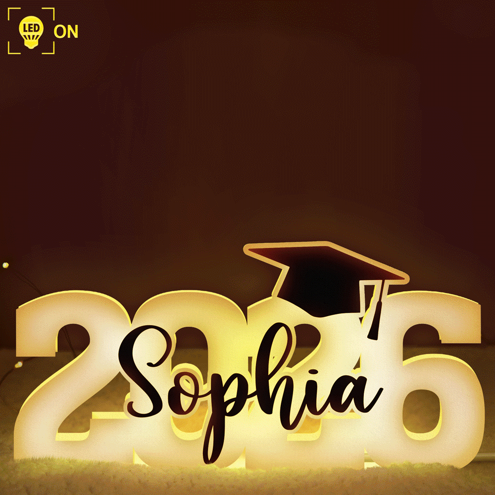 Class Of 2026 Graduation - Personalized Custom Shaped Light Box