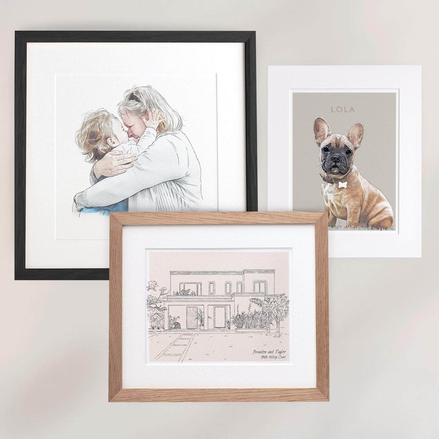 Copies Of Your Bespoke Illustration - Custom Portrait Art