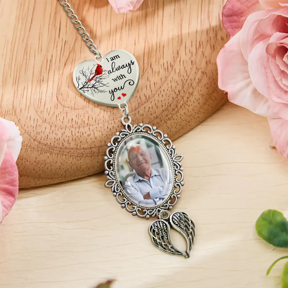 Custom Photo I'm Always With You - Personalized Graduation Tassel Charm