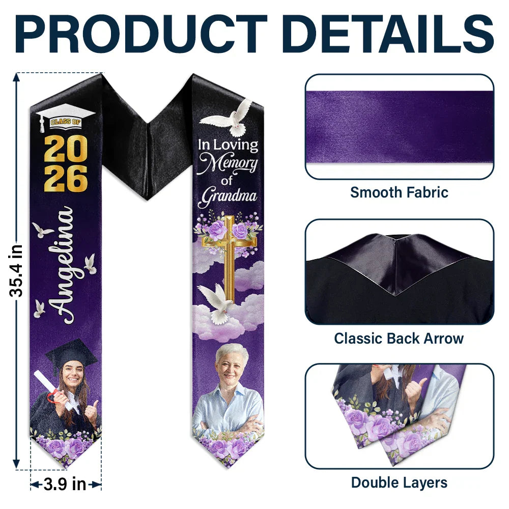 Custom Photo In Loving Memory Family - Personalized Stoles