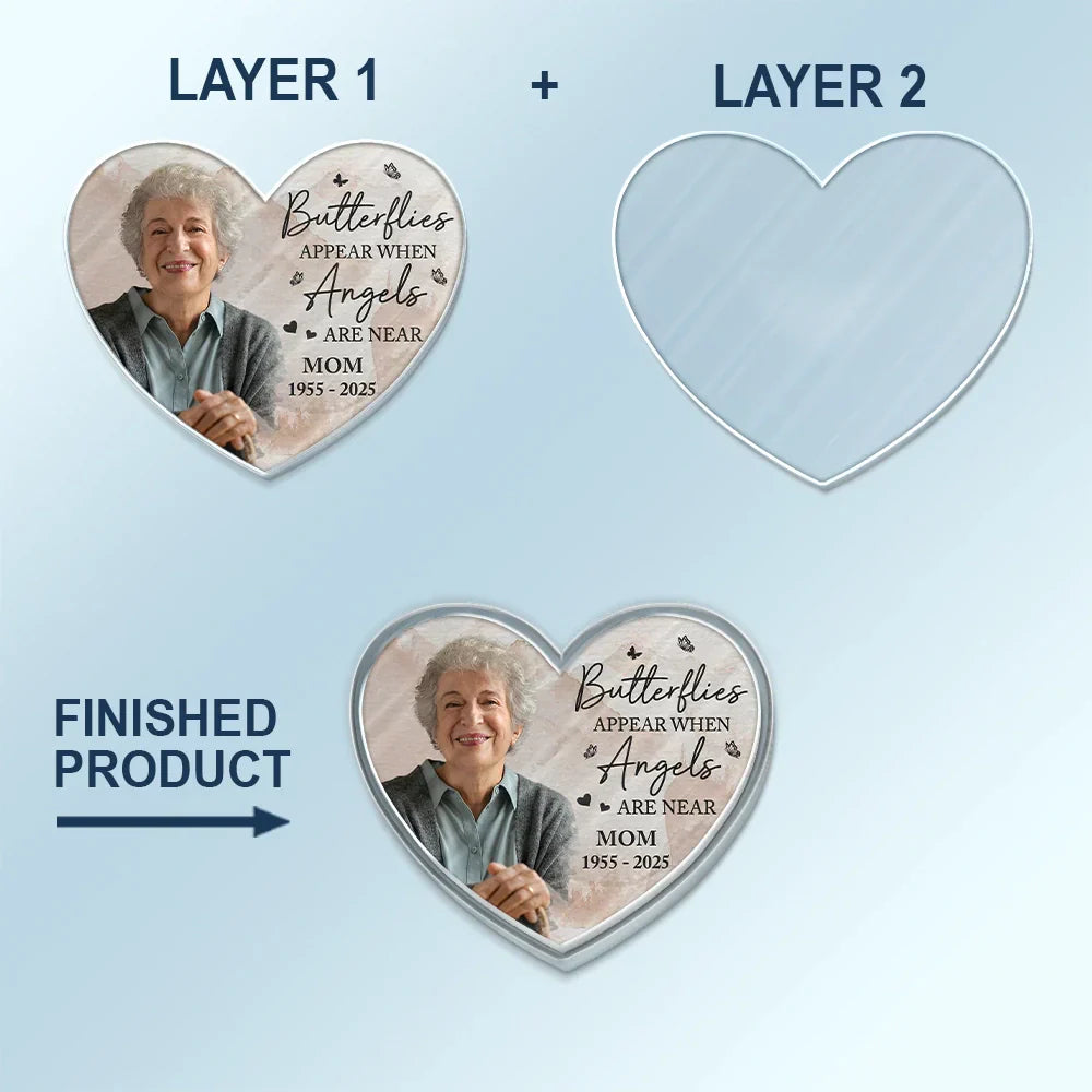 Custom Photo Memorial I Am Always With You - Personalized Custom Shaped Acrylic Car Visor Clip