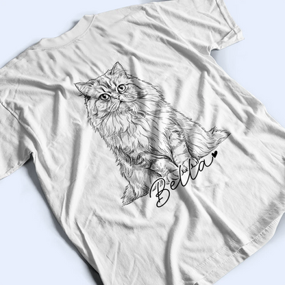 Custom Photo Pencil Sketch Dog Mom Dog Dad Hand Punch - Personalized T Shirt