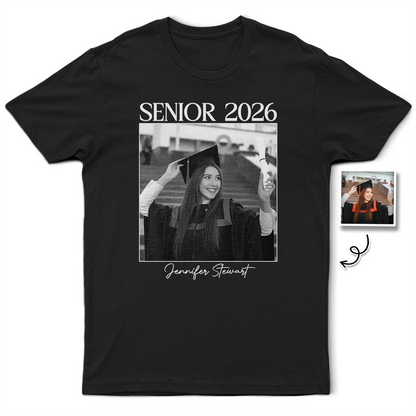 Custom Photo Senior Graduation Gift - Personalized T Shirt