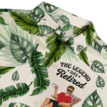 The Legend Has Retired - Personalized Hawaiian Shirt