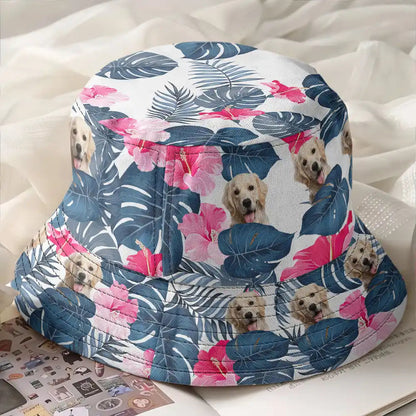 Custom Photo Tropical Pet Family Face - Personalized Bucket Hat