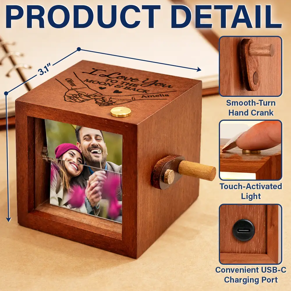 Custom Photo You And Me We Got This Couple - Personalized Flipbook Frame Animation Machine