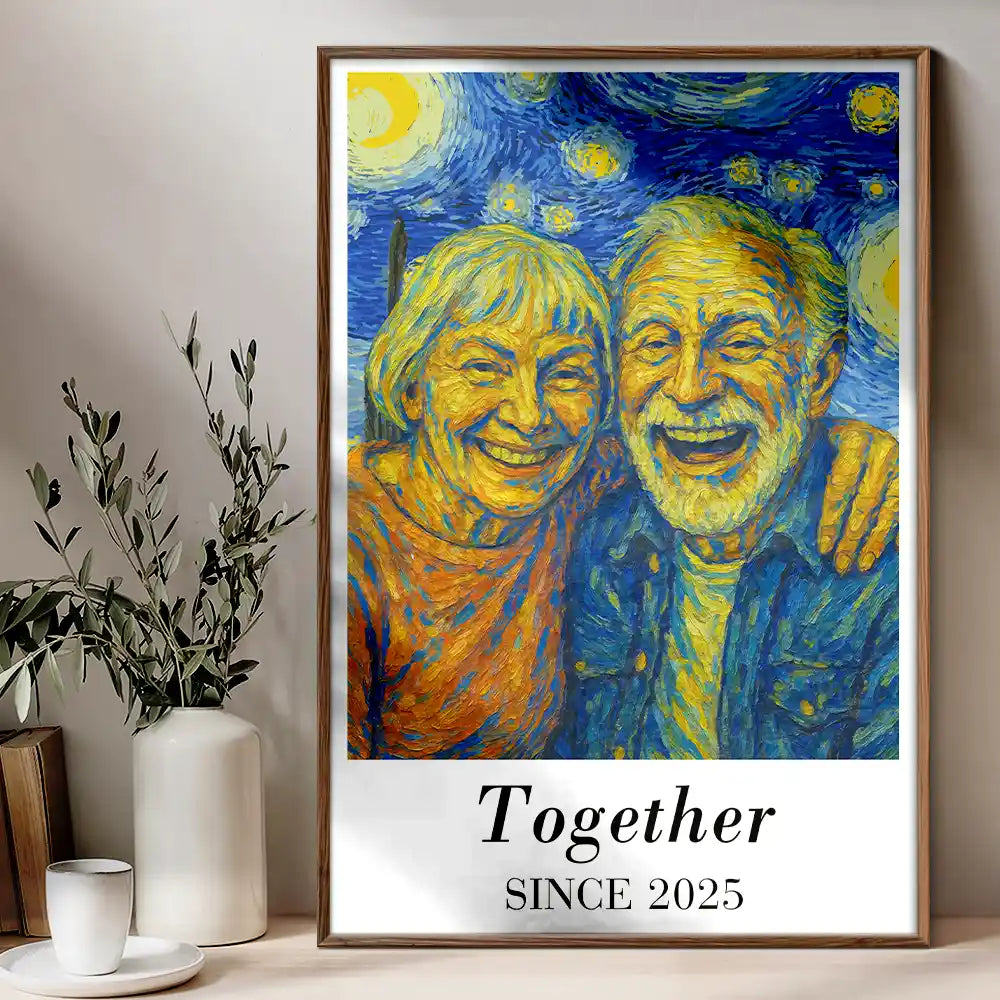 Custom Photo You And Me We Got This Under Starry Night - Personalized Poster