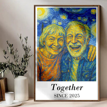 Custom Photo You And Me We Got This Under Starry Night - Personalized Poster