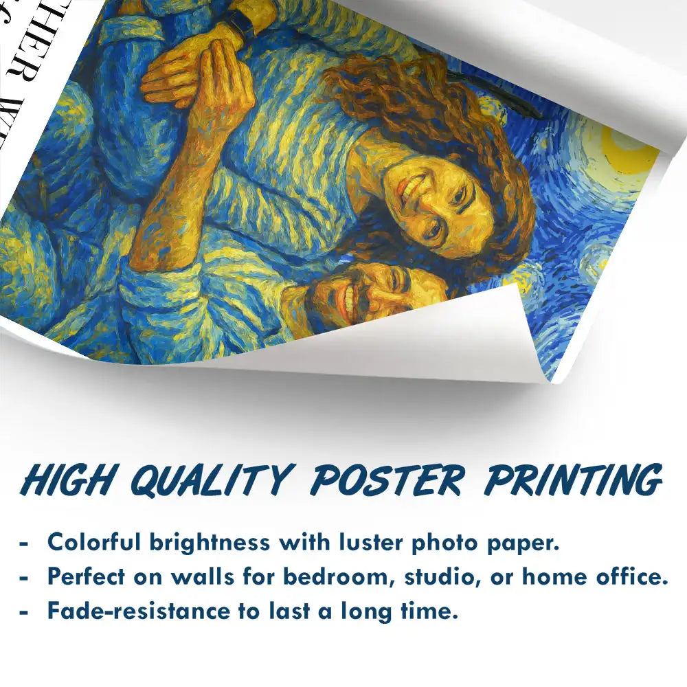 Custom Photo You And Me We Got This Under Starry Night - Personalized Poster