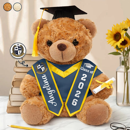 Custom Photo Congratulations Graduates - Personalized Teddy Bear
