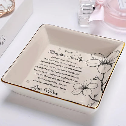 Daughter-In-Law You Are Also My Daughter-In-Heart - Personalized Ring Dish