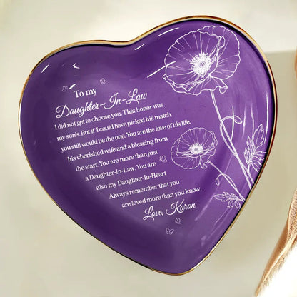 Daughter-In-Law You Are Also My Daughter-In-Heart - Personalized Ring Dish