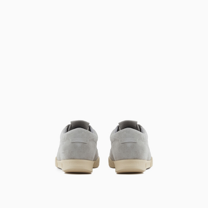 Men's Emporio Leather And Suede Gray Sneakers
