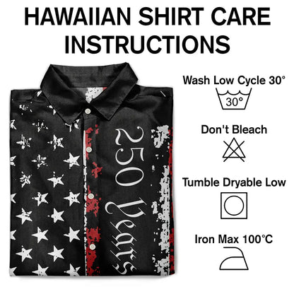 Early US Flag America 250 Years Of Freedom - Hawaiian Shirt