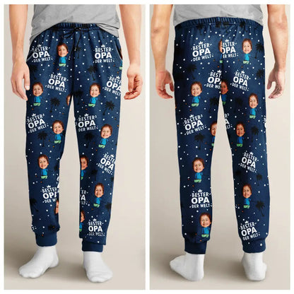 Eigenes Foto Beste Eltern Und Großeltern der Welt - Personalisiertes Pyjamahose