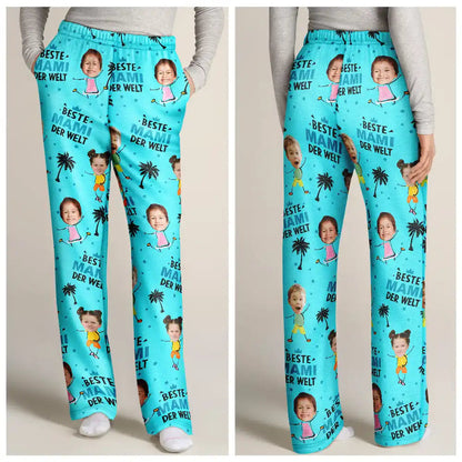 Eigenes Foto Beste Mama Oma Der Welt - Personalisierte Pyjamahose