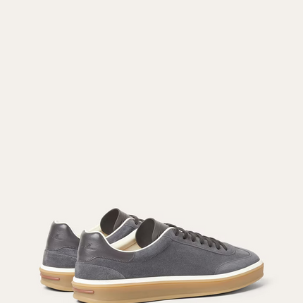 Men's Loro Piana Tennis Walk Obsidian Grey Sneakers