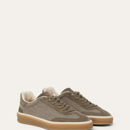 Men's Loro Piana Tennis Walk Wheat Stitch Sneakers