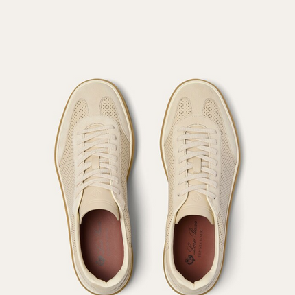 Men's Loro Piana Tennis Walk Pearl Powder Sneakers