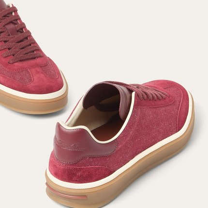 Men's Loro Piana Tennis Walk Fire Sneakers