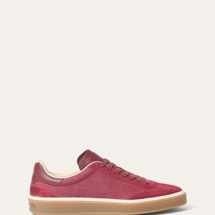 Men's Loro Piana Tennis Walk Fire Sneakers