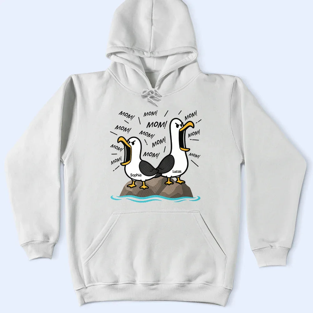 Funny Screaming Seagull - Personalized T Shirt