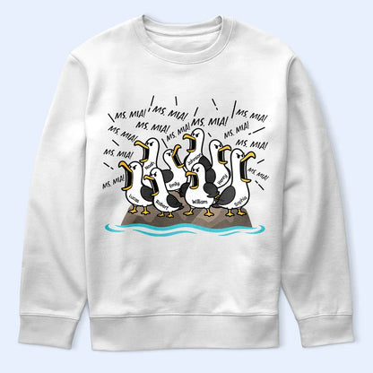 Funny Screaming Seagull - Personalized T Shirt