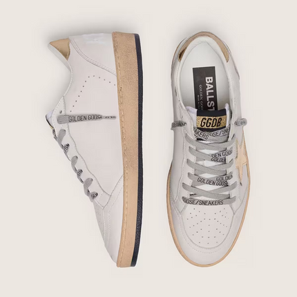 Men's Golden Goose Ball Star Gold Laminated Star Sneakers
