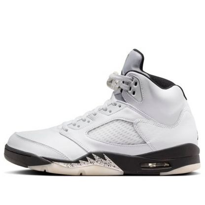 Men's Nike Air Jordan 5 Retro White Black Shoes
