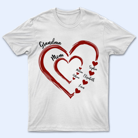 Mom's Grandma's Sweethearts - Gift For Mother, Grandmother - Personalized T Shirt