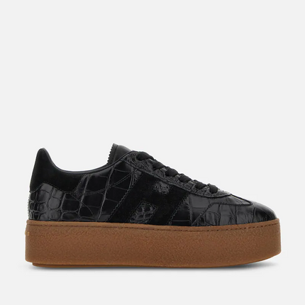 Men's Hogan Cool Suede Platform Black Sneakers
